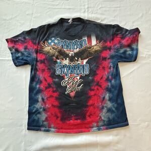 Lynard Skynard Band Tee Tie-Dye Live Nation 2012 Free Bird Tshirt Size XL Delta